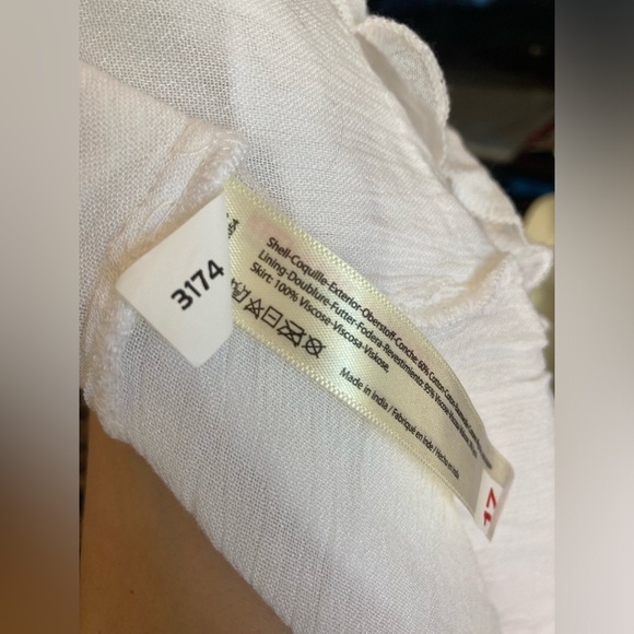 Free People Adella Halter Mini Slip Dress Medium White NWT - Picture 9 of 13